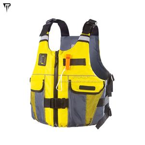 سترة نجاة JTRDA خفيفة الوزن بألوان زاهية للبالغين والأطفال مع جيب وصافرة إنقاذ معتمدة من CE للرياضات المائية - Product Image 5