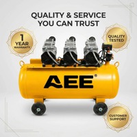 Compresseur d'air sans huile ultra silencieux pour gonflage de pneus, machine à air dentaire sans huile avec moteur en cuivre 550W*3