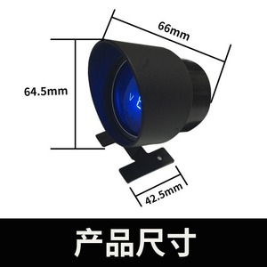 เกจวัดอุณหภูมิน้ำและแรงดันไฟฟ้า Shengwang รุ่น Cannon Type SW 6311 9V 36V สำหรับรถยนต์ทั่วไป - Product Image 4