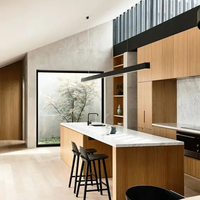 Suspension de lustre de plafond en aluminium de 4 pieds Éclairage de cuisine et de bureau à LED blanc chaud moderne avec certifications CE EMC VDE