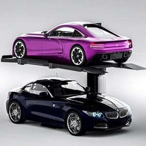 ลิฟท์จอดรถไฮดรอลิกแบบเสาเดียว สองชั้น ดีไซน์ 1 เสา สำหรับโรงรถที่บ้าน ยกซ้อนรถยนต์ รับน้ำหนัก 2 ตัน ยกสูง 1800 มม. - Product Image 2