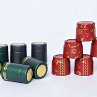 Capsules thermorétractables en PVC personnalisées (couleur et taille) pour bouteilles de vin et emballages d'assaisonnements – Vente en gros
