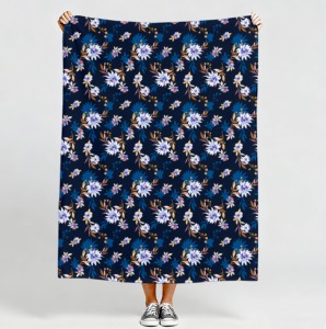 Tessuto in Cotone Traspirante Stampato per Quilting, <span class=keywords><strong>Micro</strong></span>-Florale Pastello, Chintz Ecologico in Popeline Pettinato per Artigianato e Giocattoli per Bambine - Product Image 3