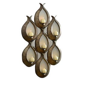Wrought Iron <b>Wall</b> <b>Candle</b> <b>Holder</b> <b>Wall</b> Decor Home Metal Handmade <b>Wall</b> Sconce Cubic Votive Tea Light <b>Candle</b> <b>Holder</b> with Good Quali - Product Image 4