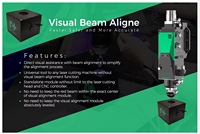 Système d'alignement laser de précision supérieur : Collimateur de faisceau visuel et outil de centrage de buse pour machines laser