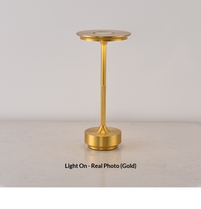 LEDデスクランプ寝室ベッドサイドライトタッチ式控えめな高級バースタイルアンビエントナイトライト - Product Image 2