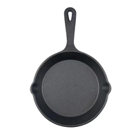 Ensemble de 5 poêles et poêlets antiadhésifs en fonte durable, tailles de 10 cm à 25 cm, compatibles avec les plaques à induction, style américain