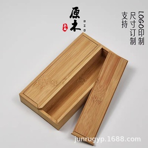 Caja de bambú extraíble, organizador de escritorio rectangular de madera para quemador de incienso, hecho a mano, tamaño personalizable - Product Image 5