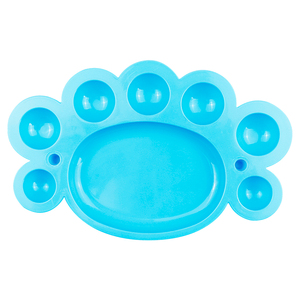 HCHWENH, venta al por mayor, paleta de pintura de plástico de 8 agujeros, placa de mezcla de colores de pies pequeños para suministros de Arte de pintura al óleo - Product Image 6