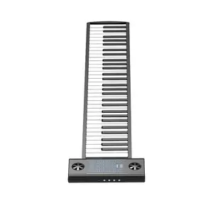 Портативное складное гибкое пианино средней длины, 61 клавиша, силиконовая Мягкая клавиатура, электронный орган, музыкальные подарки для детей