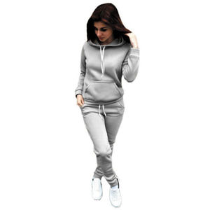 Survêtement <span class=keywords><strong>en</strong></span> molleton éponge pour femme, survêtement de course à pied, pantalon de jogging, sweat à capuche, ensemble de 2 pièces, tendance 2023 - Product Image 3
