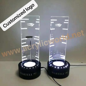 Exhibidor de Botellas de Vino de Acrílico LED Personalizado - Mostrador Publicitario Ecológico para Tiendas Departamentales al por Mayor - Product Image 1