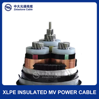 Cable de Alimentación de Media Tensión de Alta Calidad con Núcleo de Aluminio Zetastone, Revestimiento de PVC, Blindaje de Acero y Aislamiento XLPE para Construcción
