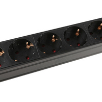 Prise de courant 1u pdu en alliage d'aluminium, connecteur standard allemand, 8 bits pour insertion d'ingénierie de armoire, livraison gratuite