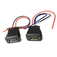 2-Pin/4-Pin USB 2.0 Kupfer Stecker/Buchse Stromanschluss Ladeanschluss PC-Gehäuse Datenschnittstelle Kabelverbinder