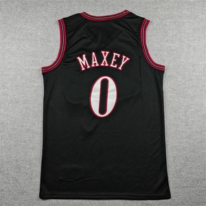 Philadelphie de haute qualité pour hommes # Maillot de basket-ball <span class=keywords><strong>Tyrese</strong></span> Maxey avec logo brodé, maillot personnalisé avec logo - Product Image 2