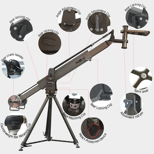 กล้อง NSH-7800 Jib เครนกล้องวิดีโอมีความเสถียรอุปกรณ์สร้างภาพยนตร์ปรับได้โหลดสูงอุปกรณ์กล้องโทรทรรศน์มืออาชีพ - Product Image 3