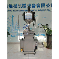 Machine de remplissage de pâte liquide à haute viscosité pour crème de miel 30L en acier inoxydable 304 avec buses anti-goutte, chauffage, mélange et système pneumatique