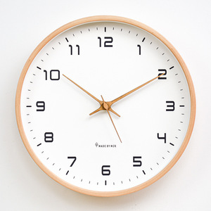 Orologio da Parete Scandinavo in Legno, Design Semplice e Creativo con Specchio, Silenzioso, Decorativo per Soggiorno - Product Image 5