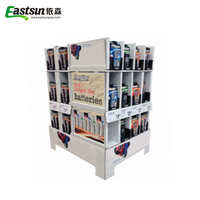 Eastsun E-D Recyceltes Karton-Bodendisplay mit Haken für Schreibwarengeschäfte Schnelle Montage
