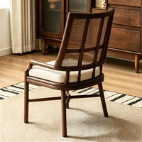 Chaises de salle à manger en osier BST, Décoration intérieure, Cadre en bois d'hévéa/frêne, Chaise de salle à manger pour hôtel, Sur mesure, Mobilier moderne