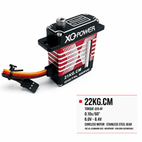 Servomoteur étroit XQ-POWER XQ-S2221D 22KG numérique sans noyau, corps de 12mm, étanche, 0.10s, 8.4V pour avion RC et UAV, vente en gros