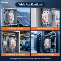 Disjoncteur différentiel RCCB 63A 6kA 240V 415V IEC EN61008 Rail DIN PA66 Protection contre les fuites KORLEN KNL5-63