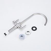Robinet double en acier inoxydable à osmose inverse, eau froide, rotation à 360 degrés, installation facile, garantie 3 ans, usage domestique - Meilleures ventes