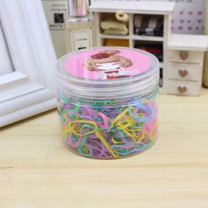 Coleteros desechables coloridos para niños, pequeñas bandas de goma de alta elasticidad, colores fluorescentes, accesorios para el cabello de uso diario - Product Image 2