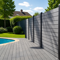 Fournisseur direct de panneaux de clôture de jardin en alliage d'aluminium imperméables et résistants aux UV, hauteur de 6 pieds, adaptés à la clôture de la cour avant