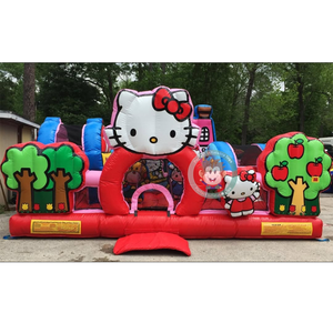 שלום חתול קיטי להקפיץ הבית משולב מתנפחים מסחרי חתלתול פארק פעוט סדרן - Product Image 1