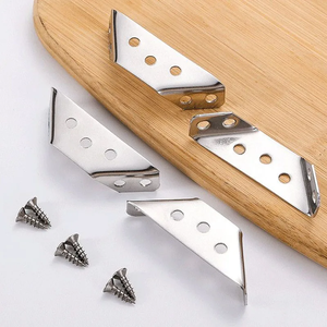 Soportes de Esquina con Tornillos de Acero Inoxidable Galvanizado en Zinc, Soporte de Fijación Universal de un Solo Lado para Muebles, Gabinetes, Laminados y Mesas - Product Image 6