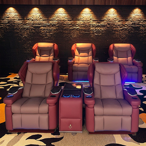 โซฟาปรับเอนหนังแท้ระดับ VIP สำหรับโฮมเธียเตอร์  ระบบไฟฟ้า ผลิตในจีน เก้าอี้ดูหนังปรับเอน - Product Image 1