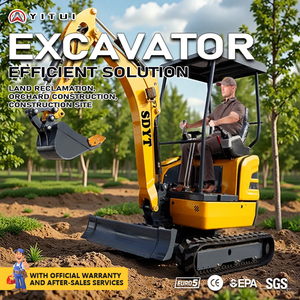 Livraison gratuite, mini-excavatrice à moteur personnalisé, excavatrice sur chenilles de 2,5 tonnes pour usage agricole et de jardin, garantie d'un an. - Product Image 4
