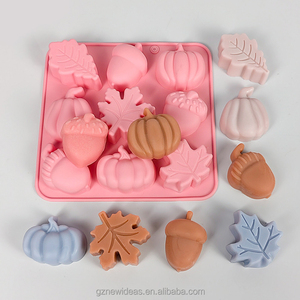 Handmade Giáng Sinh 9 Thanh Silicone Khuôn Mẫu Ý Tưởng Mới Cho Bánh Nến Bí Ngô Maple Lá Xà Phòng Khuôn Handmade Giáng Sinh 9 Thanh Bánh - Product Image 1