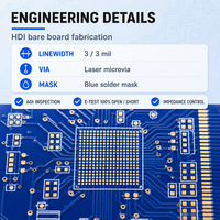 Carte mère de lunettes intelligentes IA - PCB nu - Fabrication de circuits imprimés multicouches - Service de placage ENEPIG à impédance contrôlée
