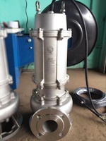 Pompes submersibles pour eaux usées, pour soubassement, fosse sèche, pompes de drainage en acier inoxydable, pompe en acier inoxydable Wqp