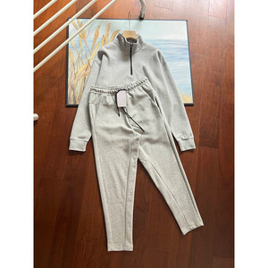 Ensemble de survêtement d'hiver pour homme avec sweat à capuche zippé et pantalon de jogging – Tenue de sport athlétique deux pièces - Product Image 4