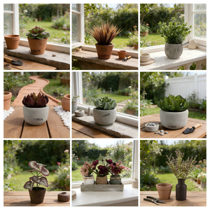 Flor de <span class=keywords><strong>Magnolia</strong></span> Artificial Realista |   Flor Artificial en Maceta de Vidrio con Agua y Rafia para Decoración del Hogar u Oficina - Product Image 4