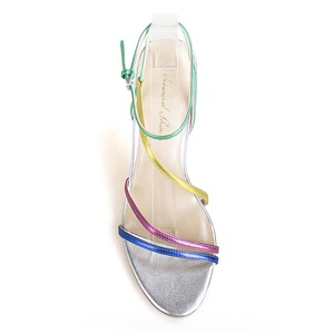 2023 all'ingrosso cinturini multicolori sandali da donna <span class=keywords><strong>con</strong></span> <span class=keywords><strong>tacco</strong></span> alto nuovo Design Sexy <span class=keywords><strong>scarpe</strong></span> da sposa per feste per le donne - Product Image 2