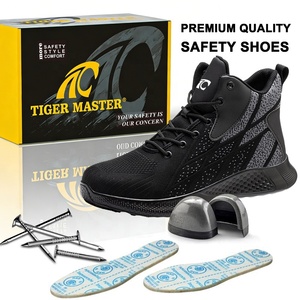 Botas <span class=keywords><strong>de</strong></span> Seguridad Deportivas Tiger Master <span class=keywords><strong>de</strong></span> Media Caña, Antideslizantes, con Puntera <span class=keywords><strong>de</strong></span> Acero, Resistentes a Pinchazos, Transpirables y Ligeras para Hombre y Mujer - Product Image 4