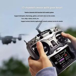 RadioLink AT9S Pro 10C/12 Canaux Radio Throttle Left Transmitter Receiver <span class=keywords><strong>R9DS</strong></span> Gris 2.4GHz Contrôleur Ardupilot DSSSFHSSFXB - Product Image 3