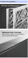Impresionante malla de chapa de aluminio anodizado negro con acabado de espejo, perfecta para diseños arquitectónicos