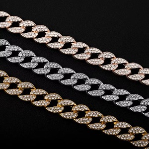 Luxury Iced Out Diamond Cuban Link Chain for Men Hip Hop Jewelry <b>Statement</b> <b>Necklace</b> for Parties and Nightclub Wear for Sale - Product Image 3