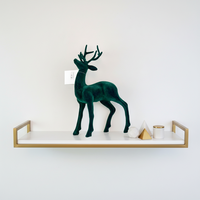 Décoration de Noël pour la maison : Renne en velours pour le bureau