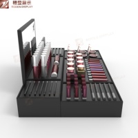 Table d'affichage cosmétique acrylique ombre à paupières rouge à lèvres organisateur présentoir brillant