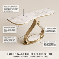 Console d'entrée moderne de luxe avec éclairage, meuble mural étroit minimaliste italien pour hôtels et salons