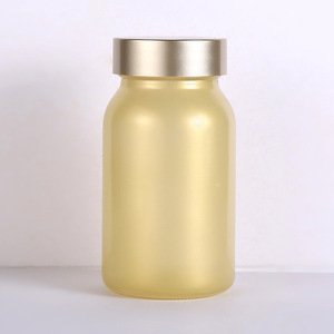 100ML Frosted Glass <b>Bottle</b> Screw Cap Health Products for Fish Oil Powders Candy Dispensing Empty Health Supplements Container - Product Image 5