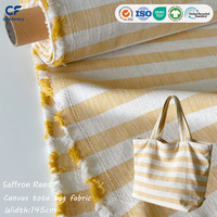 Tissu en toile de lin rayé personnalisé 165-300 g/m² en lin pur robuste pour sac fourre-tout en gros