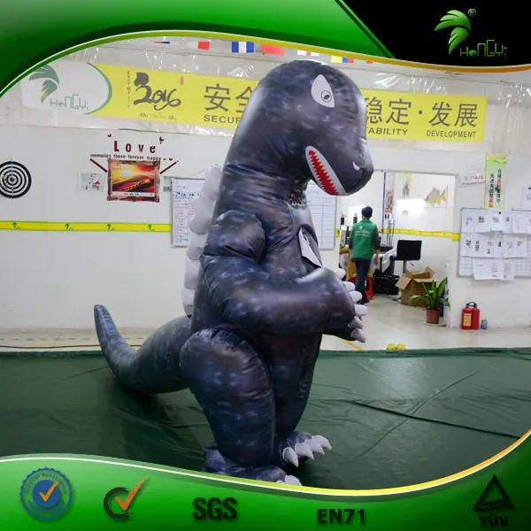 Hongyi Inflatable Animal Suit Squeaky Inflatable Dinosaur Costume Cosplay Walking Dragon Suit